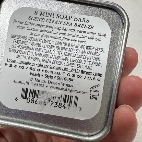 Michel Design Works Soap On The Go Travel Soap Tin 8 Bars - Picture 5 of 6